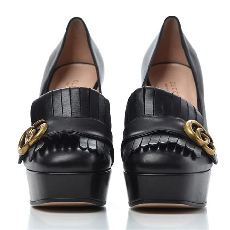 gucci loafer pump|Gucci loafers with heel.